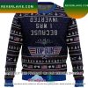 Top Gun Feel The Need 3D Print Ugly Christmas Sweater