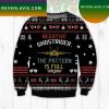 Top gun pattern ugly christmas sweater