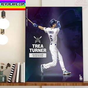 Trea Turner 2022 Silver Slugger Award Winner Home Decor Poster Canvas