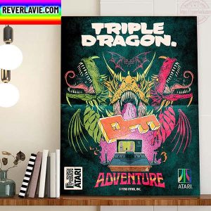 Triple Dragon Adventure Home Decor Poster Canvas