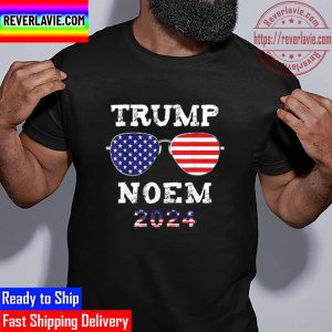 Trump Noem 2024 President Election Republican Ticket US Flag Unisex T-Shirt