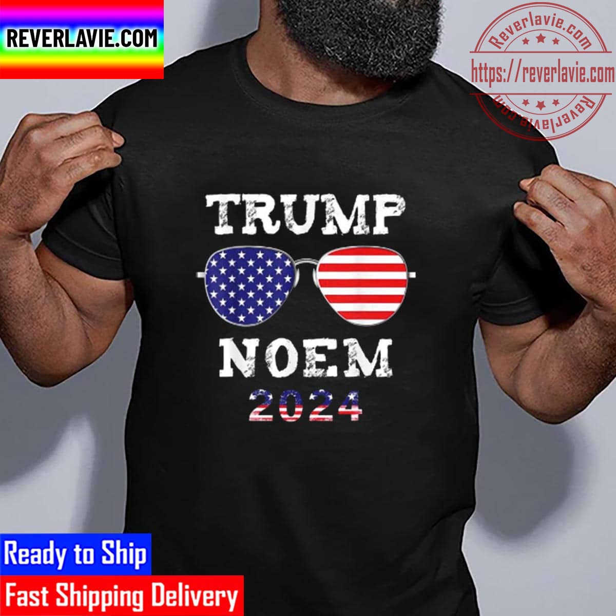 Trump Noem 2024 President Election Republican Ticket US Flag Unisex T-Shirt Trump Noem 2024 President Election Republican Ticket US Flag Unisex T-Shirt