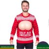 Unifinz Mushroom Ugly Sweater Mushroom Christmas Snowflakes Pattern Green Sweater 2022