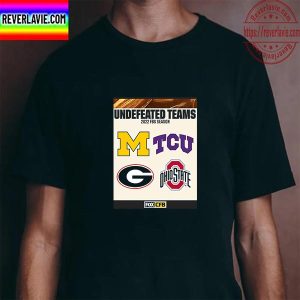 Undefeated Teams 2022 FBS Season Unisex T-Shirt