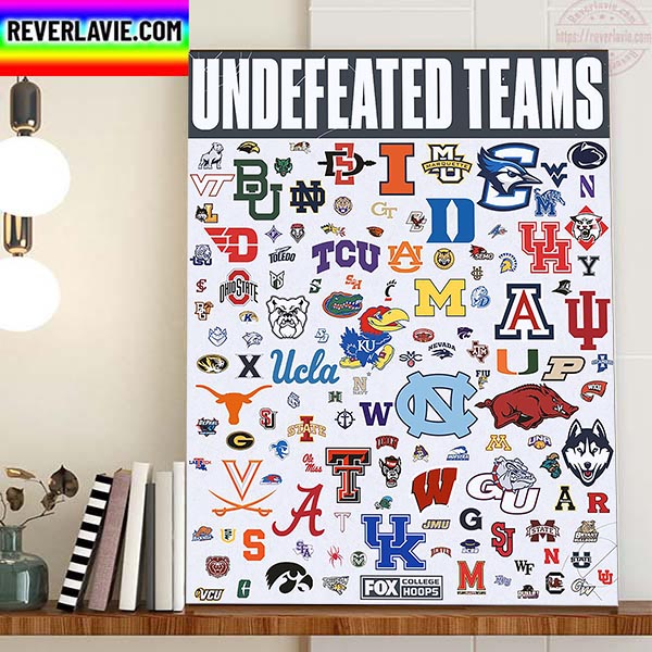 Undefeated Teams By FOX College Hoops Home Decor Poster Canvas Undefeated Teams By FOX College Hoops Home Decor Poster Canvas