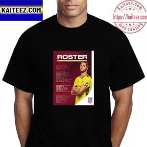 United States Roster 2022 FIFA World Cup Squad Vintage T-Shirt