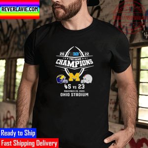 University Of Michigan Football 2022 Big Ten The Game Champions Unisex T-Shirt