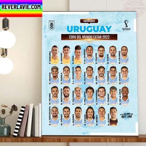 Uruguay 2022 FIFA World Cup Squad Home Decor Poster Canvas