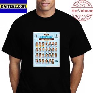 Uruguay 2022 FIFA World Cup Squad Vintage T-Shirt
