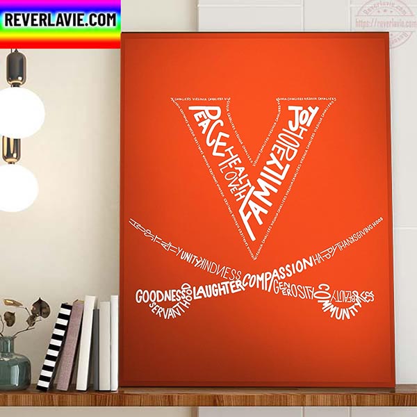 Virginia Cavaliers Happy Thanksgiving Home Decor Poster Canvas Virginia Cavaliers Happy Thanksgiving Home Decor Poster Canvas