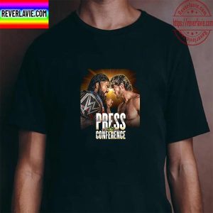 WWE Crown Jewel Press Conference Roman Reigns Vs Logan Paul Unisex T-Shirt