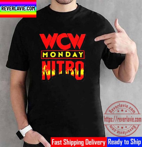 WWE Homage Heather Gray WCW Monday Nitro Retro Event Logo Unisex T-Shirt