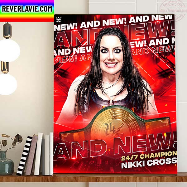 WWE Nikki Cross And New 24 7 Champion Home Decor Poster Canvas WWE Nikki Cross And New 24 7 Champion Home Decor Poster Canvas