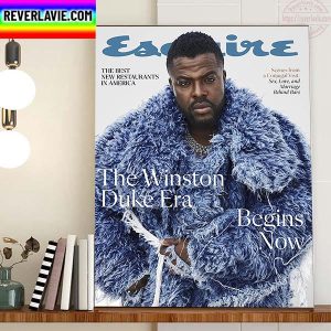 Winston Duke In Black Panther Wakanda Forever On Cover Esquire Home Decor Poster Canvas