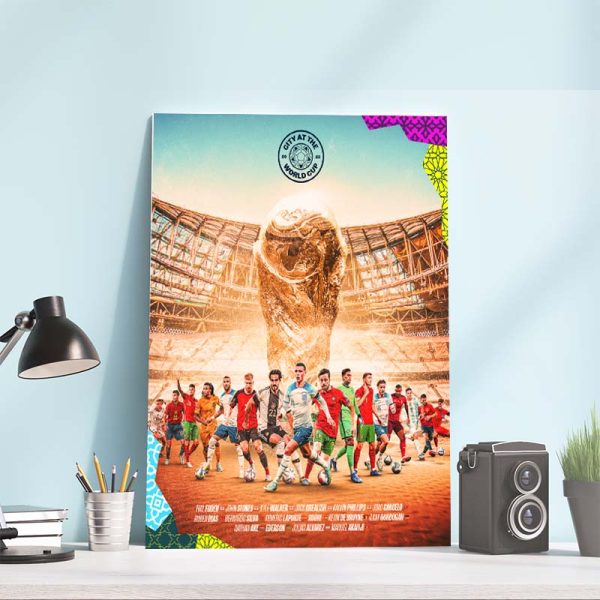 World Cup 2022 City At The Qatar Fan Gift Poster Canvas
