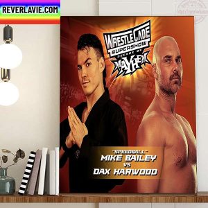 Wrestle Cade Supershow Decade Of Mayhem Home Decor Poster Canvas
