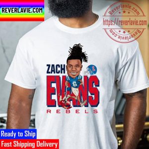 Zach Evans Ole Miss Rebels Caricature Unisex T-Shirt