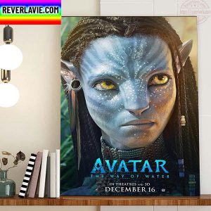 Zoe Saldana As Neytiri In Avatar The Way Of Water Home Decor Poster Canvas