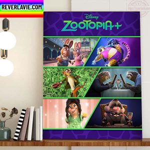 Zootopia On Disney+ Home Decor Poster Canvas