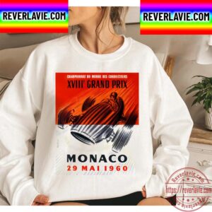 1960 Monaco Grand Prix Automobile Racing Poster Unisex T-Shirt