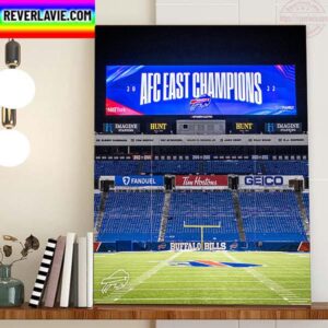2022 AFC East Champions Are Buffalo Bills NFL Home Decor Poster Canvas