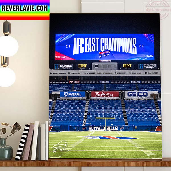 2022 AFC East Champions Are Buffalo Bills NFL Home Decor Poster Canvas 2022 AFC East Champions Are Buffalo Bills NFL Home Decor Poster Canvas