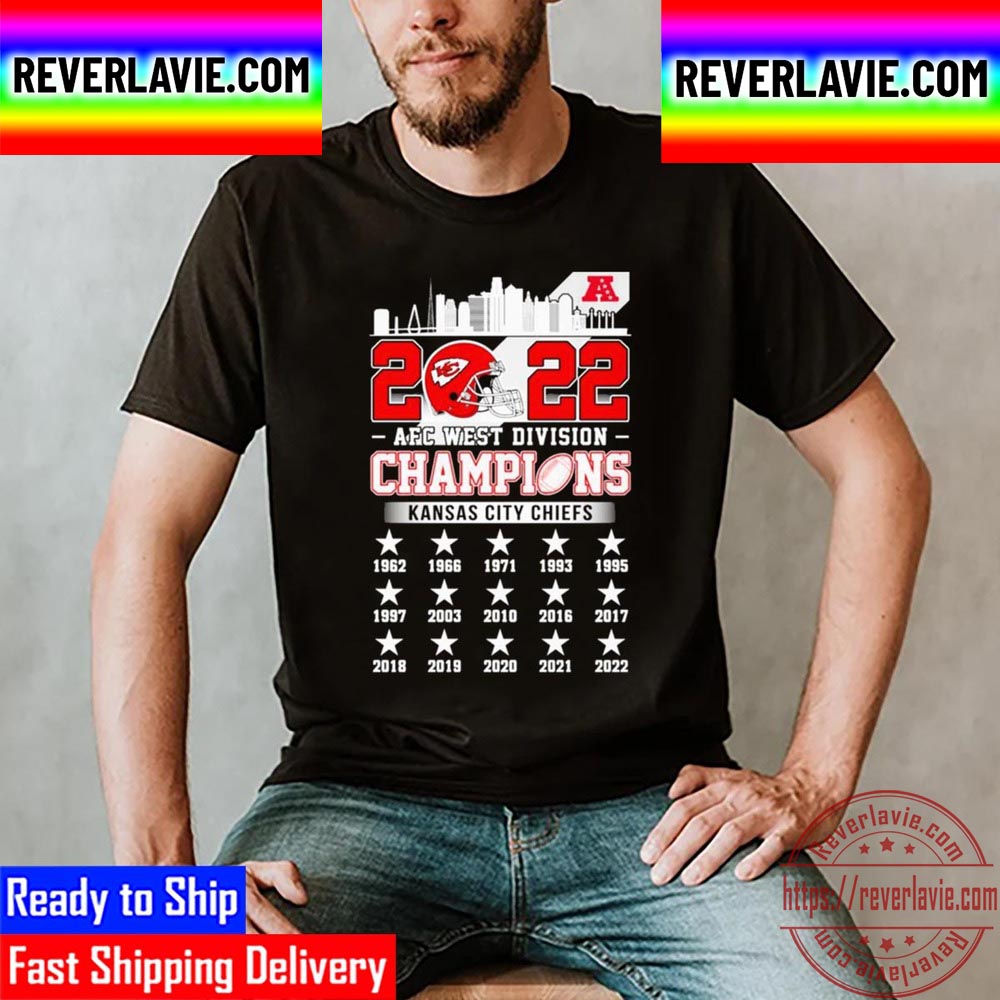 2022 AFC West Division Champions Kansas City Chiefs 1962 2022 Unisex T-Shirt 2022 AFC West Division Champions Kansas City Chiefs 1962 2022 Unisex T-Shirt