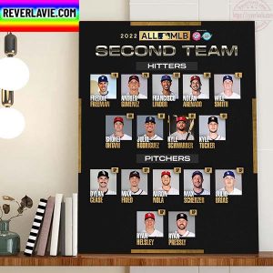 2022 All MLB Second Team Hitters And Pitchers Home Decor Poster Canvas