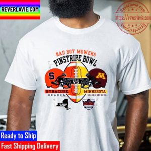 2022 Bad Boy Mowers Pinstripe Bowl Syracuse Orange Vs Minnesota Matchup Helmet Unisex T-Shirt