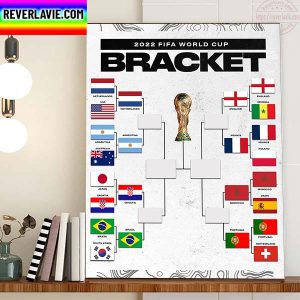 2022 FIFA World Cup Bracket Of The Quarter Finalist Home Decor Poster Canvas