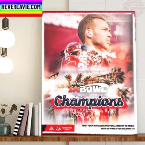 2022 Jimmy Kimmel LA Bowl Presented By Stifel Champions Are Fresno State Football Home Decor Poster Canvas