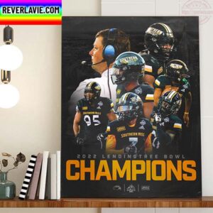 2022 LendingTree Bowl Champions Are Southern Miss Football Home Decor Poster Canvas