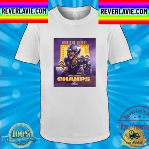 2022 NFC North Champions Minnesota Vikings Cinched Unisex T-Shirt