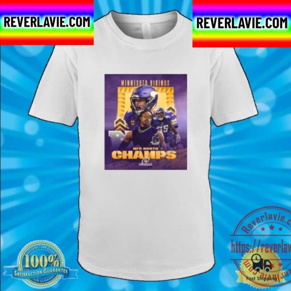 2022 NFC North Champions Minnesota Vikings Cinched Unisex T-Shirt