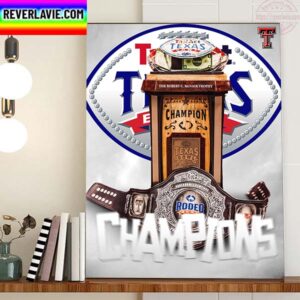 2022 TaxAct Texas Bowl Champions Are Texas Tech Football Home Decor Poster Canvas