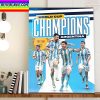 Argentina 2022 FIFA World Cup Champions Home Decor Poster Canvas