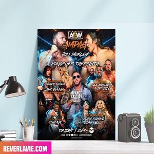 AEW Rampage Jon Moxley x Konosuke Takeshita x The Bunny x Hikary Shida x Orange Cassidy Decor Poster
