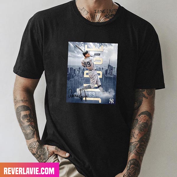 Aaron Judge New York Yankees MLB Team Signatures Fashion T-Shirt Aaron Judge New York Yankees MLB Team Signatures Fashion T-Shirt