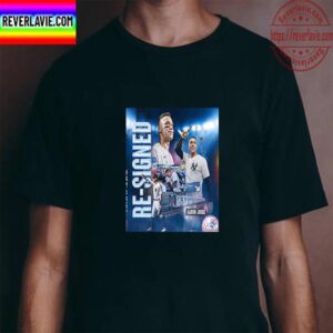 Aaron Judge Re-Signed New York Yankees MLB Unisex T-Shirt