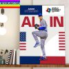 Adam Frazier Welcome To Baltimore Orioles MLB Home Decor Poster Canvas