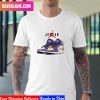 Air Jordan 1 Hi FlyEase Lakers Style T-Shirt