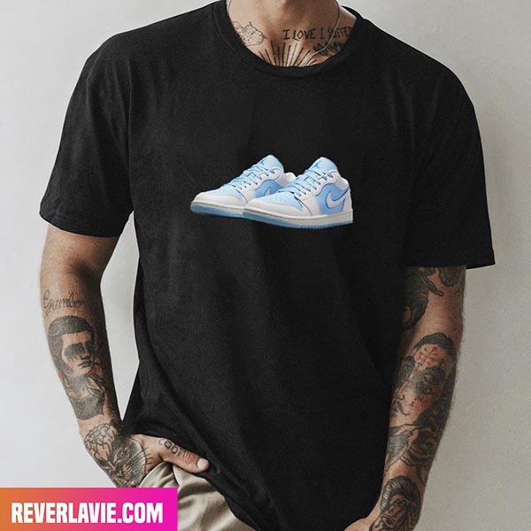 Air Jordan 1 Low Ice Blue Style T-Shirt Air Jordan 1 Low Ice Blue Style T-Shirt