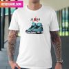 Air Jordan 1 Mid WMNS White Black University Gold Style T-Shirt