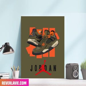 Air Jordan IV New Undefeated Sneaker Concepts Decor Poster