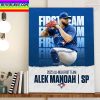 Alek Manoah 2022 All MLB First Team SP Toronto Blue Jays Home Decor Poster Canvas