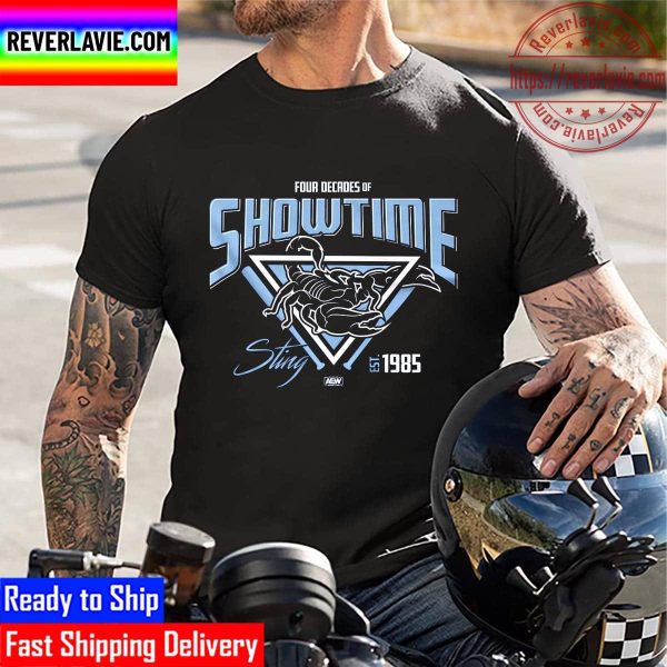 All Elite Wrestling AEW Sting Four Decades Of Showtime Unisex T-Shirt