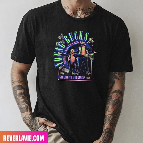 All Elite Wrestling Young Bucks - Killing the Business AEW Fashion T-Shirt All Elite Wrestling Young Bucks - Killing the Business AEW Fashion T-Shirt