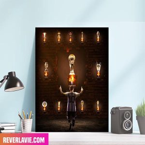 All Of Title – Lionel Messi Argentina Team – Champions Of FIFA World Cup 2022 Canvas-Poster Decor
