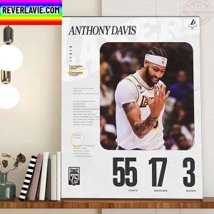 Anthony Davis Of Los Angeles Lakers NBA Home Decor Poster Canvas