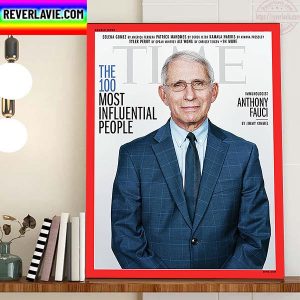 Anthony Fauci The 100 Most Influential People On Cover TIME Home Decor Poster Canvas